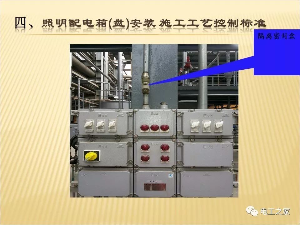 一條完成開關(guān)柜安裝,電纜橋架施工,電纜敷設(shè)及布線施工,照明配電箱施工