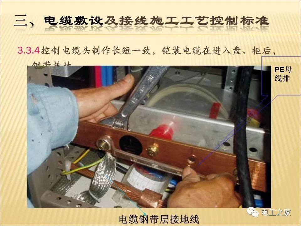 一條完成開關(guān)柜安裝,電纜橋架施工,電纜敷設(shè)及布線施工,照明配電箱施工