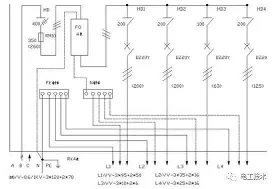 較直截了當的配電箱接線圖解釋,零基礎還是學吧!你學會了嗎?