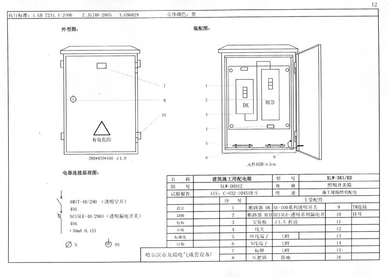 從變壓器到配電箱!臨時電源線連接和配電箱配置標準圖!